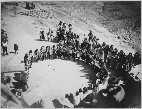 Tanz der Hopi-Frauen in Arizona (1879)